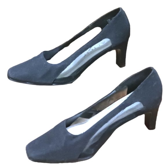 CALICO NANETTE women  Black Fabric Upper Heels pumps Size 7 - Picture 1 of 10